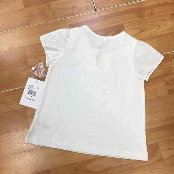 KC Parker Girls Top Size 4 White Ruffle‎ Neck by Hartstrings NEW - Picture 5 of 6